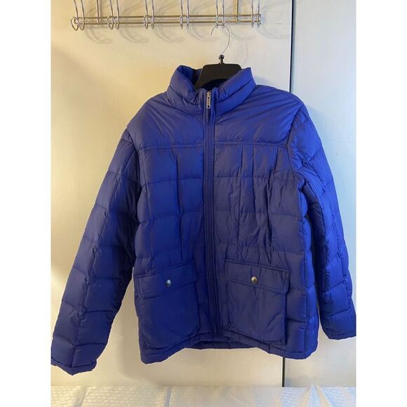 Lands end down coat large 42/44 Indigo color unisex - Picture 1 of 5